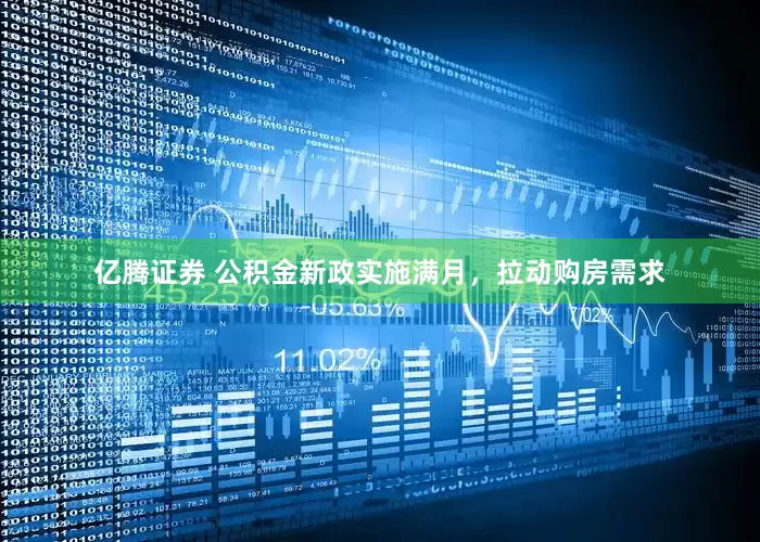 亿腾证券 公积金新政实施满月，拉动购房需求