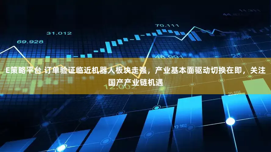 E策略平台 订单验证临近机器人板块走强，产业基本面驱动切换在即，关注国产产业链机遇